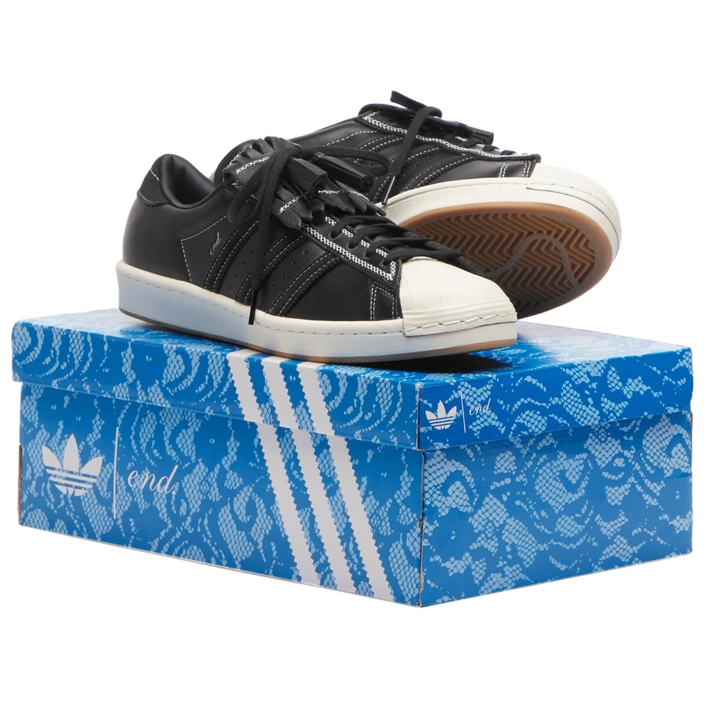 Adidas Originals END. x  'Tying The Knot' Superstar Vintage Sneaker Core Black/Off White